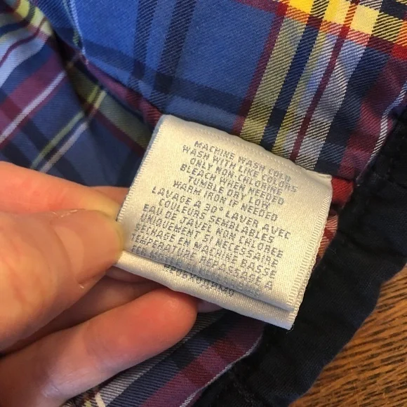 Ralph Lauren Blue Hooded Jacket w/ plaid lining